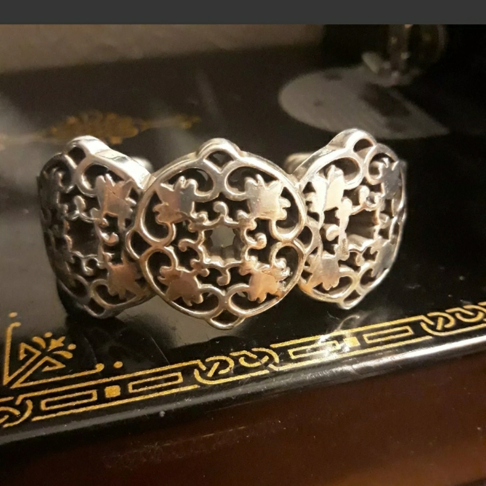 Brighton Open Cuff Filigree Bracelet - Picture 2 of 6